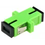 Glasfaseradapter Alantec FOA-SCA-SMS – SM SC/APC auf SC/UPC Simplex-Kupplung, 2,5 mm, grün
