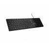 Kabelgebundene schlank-Multimedia-Tastatur NATEC HERRING — schwarz, Low-Profile-Layout, Multimediatasten