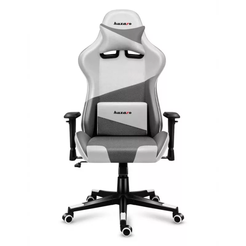 Huzaro Force 6.2 Stk.-Gamingstuhl Bucket-(Schalensitz) Grau, Weiß
