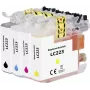 Renkforce Tinten-Kombipackung ersetzt Brother LC-223 (LC223VALBPDR) kompatibel Schwarz, Cyan, Magenta, Gelb RF-5655920 (RF-5655920)