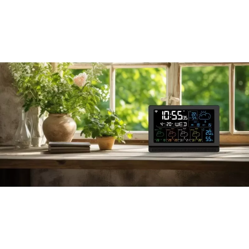 Smart Speaker MANTA MTO200B Windy Schwarz — Bluetooth- und Wi‑Fi-Funkverbindung, Sprachassistenten-Unterstützung
