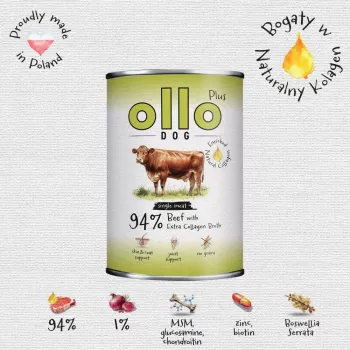Ollo Plus Kolagen Rind 400g Hundenassfutterdose