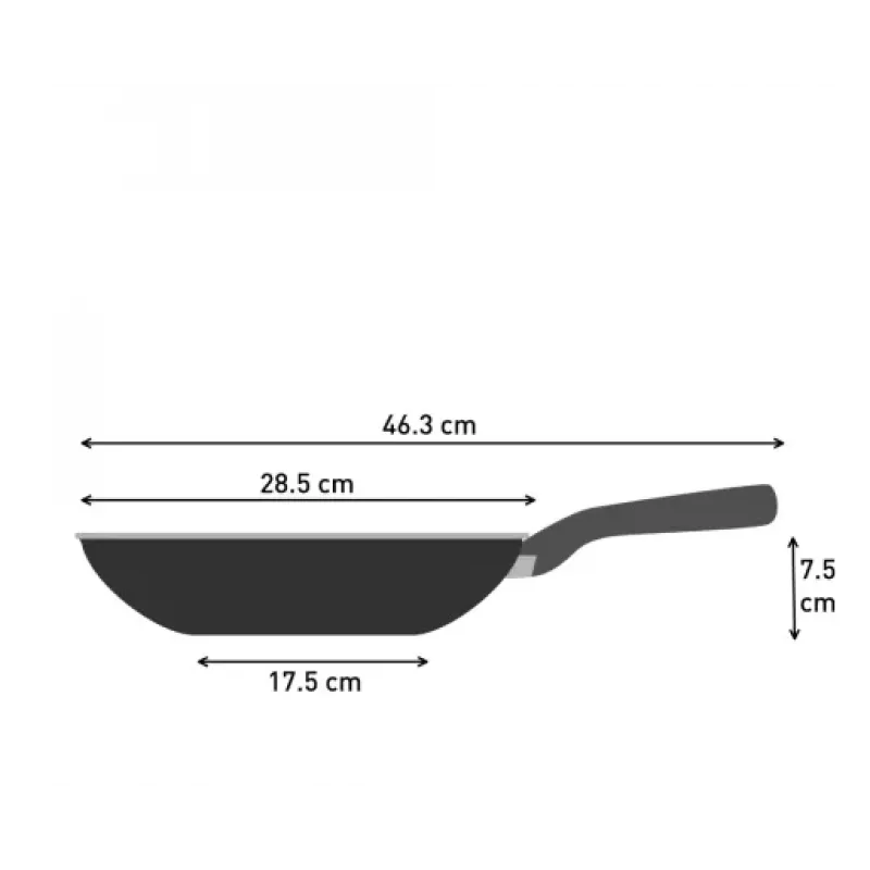 Wokpfanne Tefal So Light 28 cm — Induktion, Antihaftbeschichtung, leicht