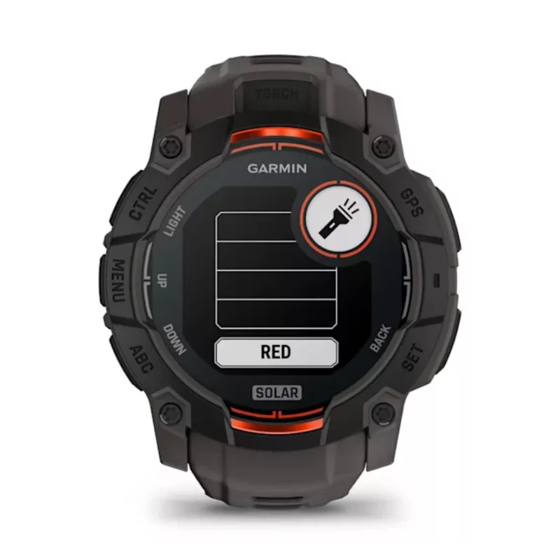 Garmin Instinct 3 Solar GPS-Smartwatch 1,3 Zoll MIP 176x176 Touchscreen Schwarz
