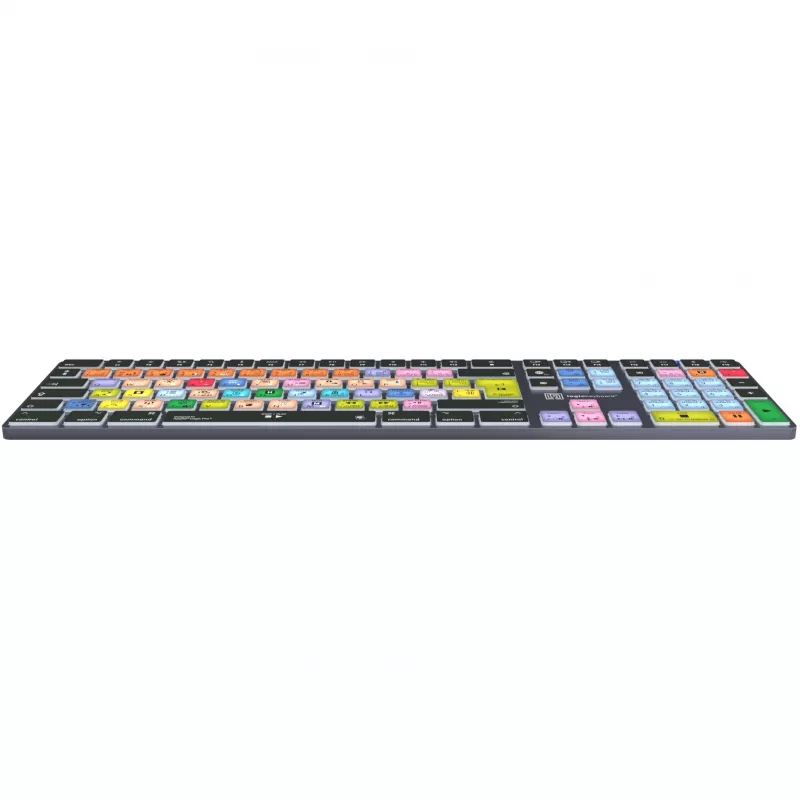 Tastatur LogicKeyboard Apple Logic Pro X2 Titan DE Mac — LKB-LOGXP2-TM-DE, deutsches Layout
