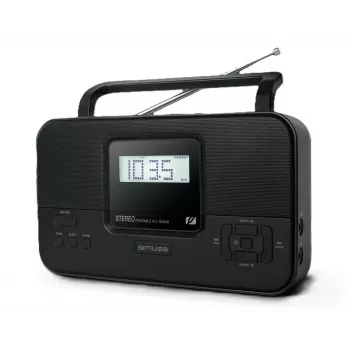 Tragbares Radio muse M-087 MB — FM-Empfänger, AUX-Eingang, Kopfhörerausgang, batteriebetrieben