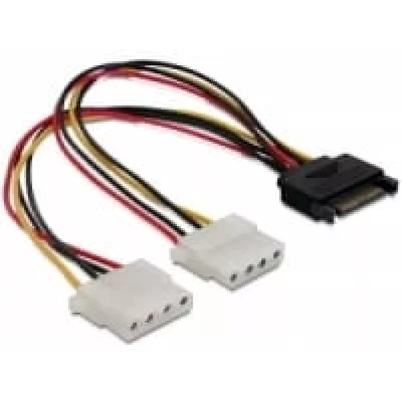 SATA 15-Pin auf 2x 4-Pin Molex Buchse 20 cm DeLOCK 65159