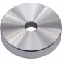 Omnitronic Puck Single Connector — Aluminium Silber, einkanaliger Audio-Steckverbinder