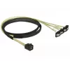 SCSI-Kabel DeLOCK 85685 Schwarz Gelb 1 m 1 x Mini SAS HD SFF-8643 4 x SATA 7 Pin
