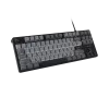 NATEC Fury Gaming-Tastatur Kanabo K2 US weiß hinterleuchtet mechanisch schwarz-grau