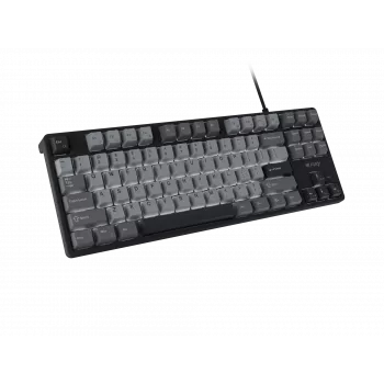 NATEC Fury Gaming-Tastatur Kanabo K2 US weiß hinterleuchtet mechanisch schwarz-grau