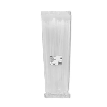 Kabelorganizer-Set QOLTEC 52236 — 100 Stück, weiß