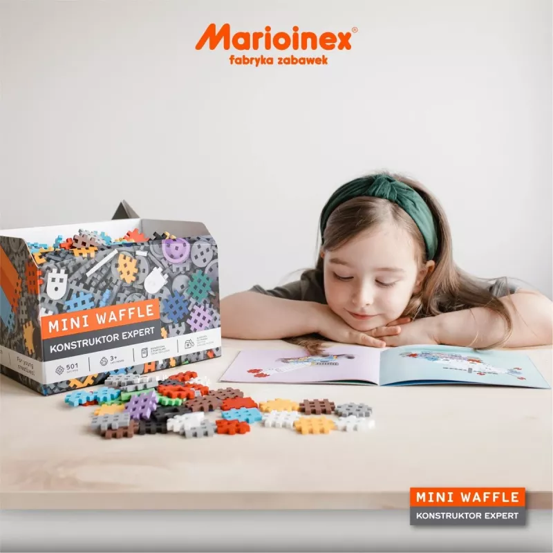 Marioinex Mini Waffle Bausteine Constructor Expert, 501 Teile