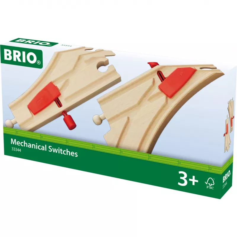 BRIO 33344 Weichenteil, 2 Stk., rot