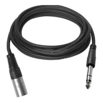 Vivolink PROAUDXLRJACKS2 Audiokabel 2 m XLR 6,35 mm TRS Schwarz