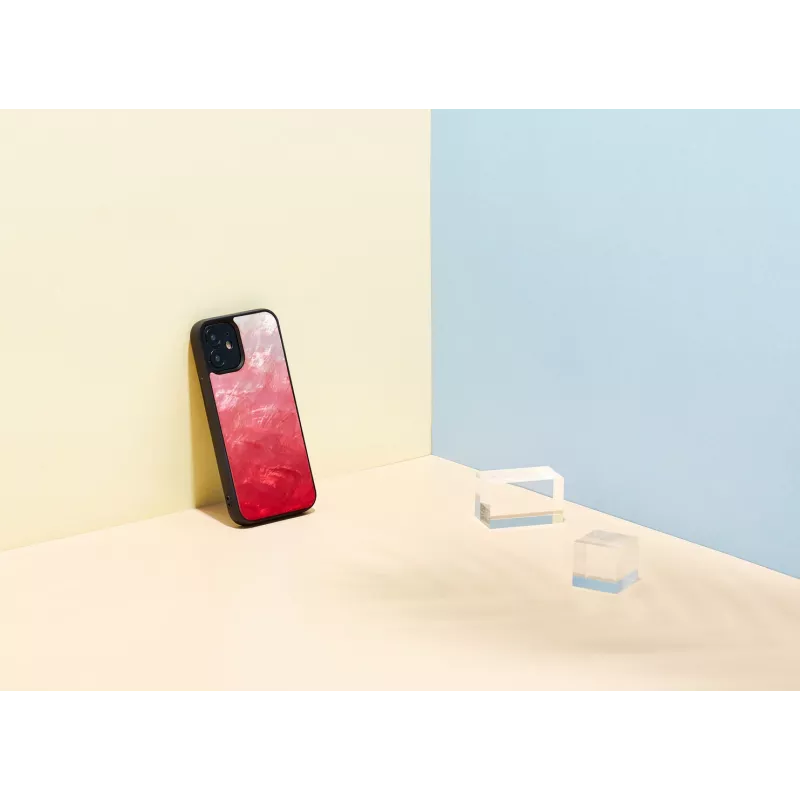 Schutzhülle iKins für Apple iPhone 12 mini — Pink Lake mit schwarzen Akzenten