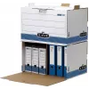 Fellowes Archivbox R-Kive PRIMA, Weiß-Blau, aus 100% recyceltem Karton, 100% recycelbar (0029901)