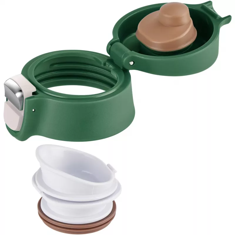 Reisebecher EMSA N2151900, dunkelgrün, 0,4 L, Klappdeckel