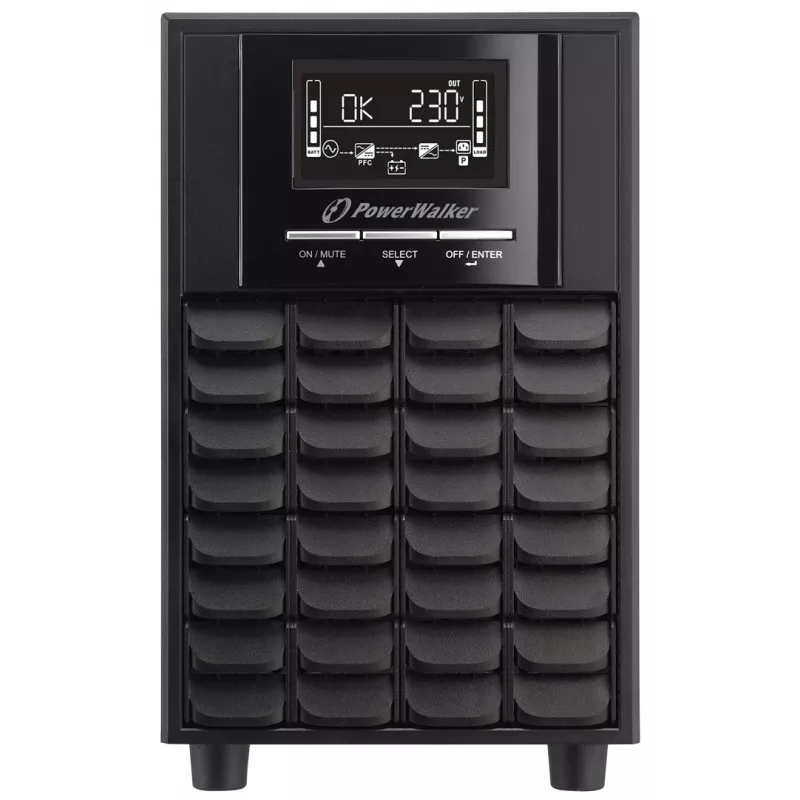 Unterbrechungsfreie Stromversorgung PowerWalker VI 1100 CW FR, Line-Interactive, 1,1 kVA (770 W), LCD, EPO, RS-232