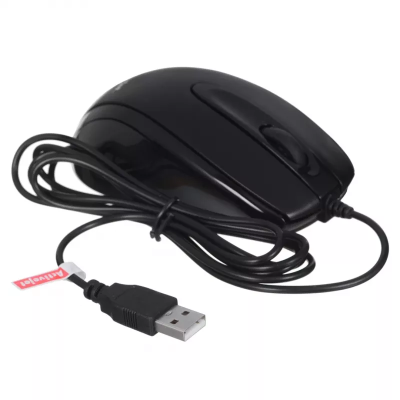 Activejet AMY-083 Maus kabelgebunden USB (optisch; 1000 DPI; schwarz)