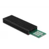 SSD-Gehäuse DeLOCK Externes USB-Typ-C-Combo-Gehäuse für M.2 NVMe PCIe oder SATA SSD
