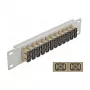 Glasfaser-Patchpanel DeLOCK 10 Zoll 12 Port SC Duplex Beige 1HE Grau