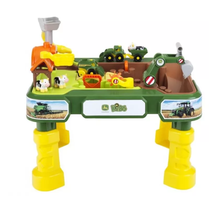 Sand- & Wassertisch KLEIN Theo Klein 3948 — Outdoor-Spieltisch, grün/gelb, für Kinder ab 1,5 Jahren