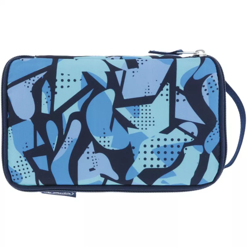 Federmäppchen Herlitz 2 Go CamoBlue Polyester Blau 210x130x60mm