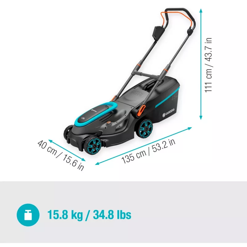 Akku-Rasenmäher PowerMax 37/36V P4A Ready-To-Use Set, 36 Volt (2x18V) (schwarz/grau, 2x Li-Ionen-Akku 4,0Ah, POWER FOR ALL ALLIANCE)