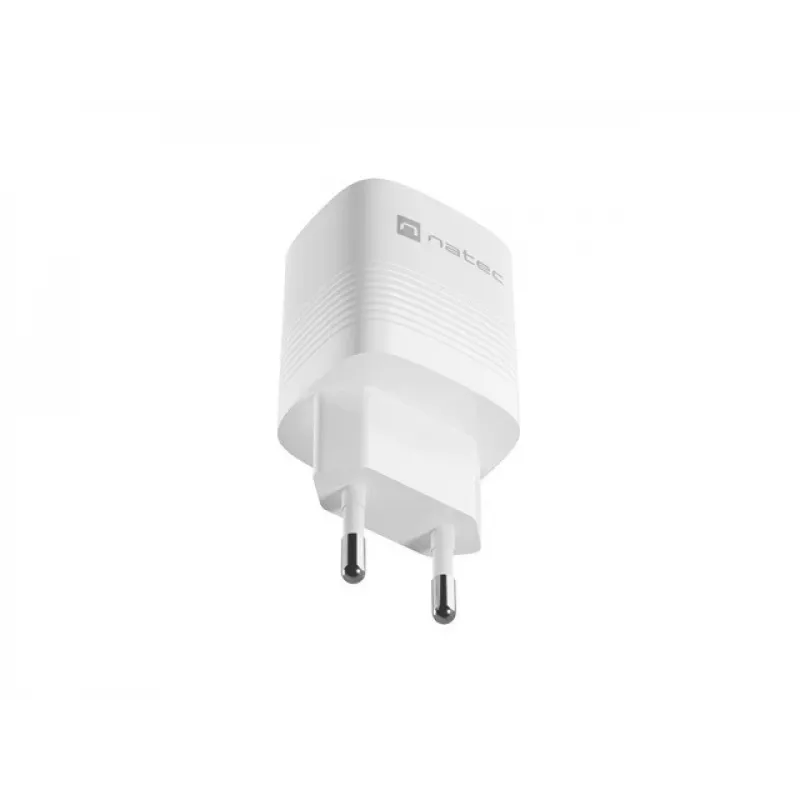 Kabelgebundenes Ladegerät für Mobilgeräte NATEC NUC-2140, 30W, USB-C PD 3.0 + USB-A, Samsung AFC, Weiß