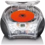 Tragbares Radio mit CD-Player Lenco SCD-24TR — FM, 4W Ausgang, LCD, Teleskopantenne, Netz-/Batteriebetrieb, 6×C-Batterien