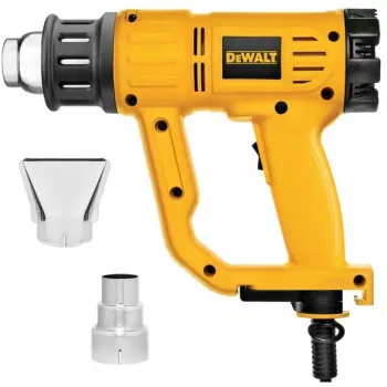 Heißluftgebläse DeWalt D26411 — 1800 W, Pistolengriff, max. 600 °C, 450 l/min Luftstrom, gelb