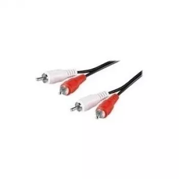 Wentronic Goobay RCA-Verbindungskabel, 10 m – 2x RCA-Stecker (Audio links/rechts) > 2x RCA-Stecker (Audio links/rechts) (50031)