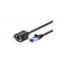 Microconnect SFTP6A03EXT Netzwerkkabel Schwarz 3 m Cat6a S/FTP (S-STP)