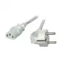 EFB-Elektronik Netzkabel Schutzkontaktstecker 90° - C13 180°, Grau, 3,0 m, 3 x 1,00 mm² Hersteller: EFB Elektronik (EK501.3V2)