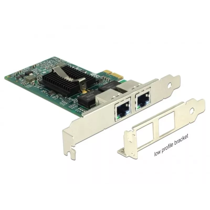 Delock PCIe-Karte 2x Gigabit LAN Netzwerkadapter
