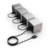 Dial Controller Streacom VU1-Dial Silber USB Typ-C — Drehregler für Systemlüfter, RGB- und Audiosteuerung