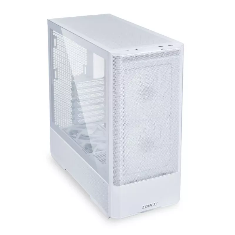Midi-Tower-PC-Gehäuse Lian Li LANCOOL 207 — weiß, transparentes Panel, unterstützt ATX/MicroATX/MiniITX, kein Netzteil