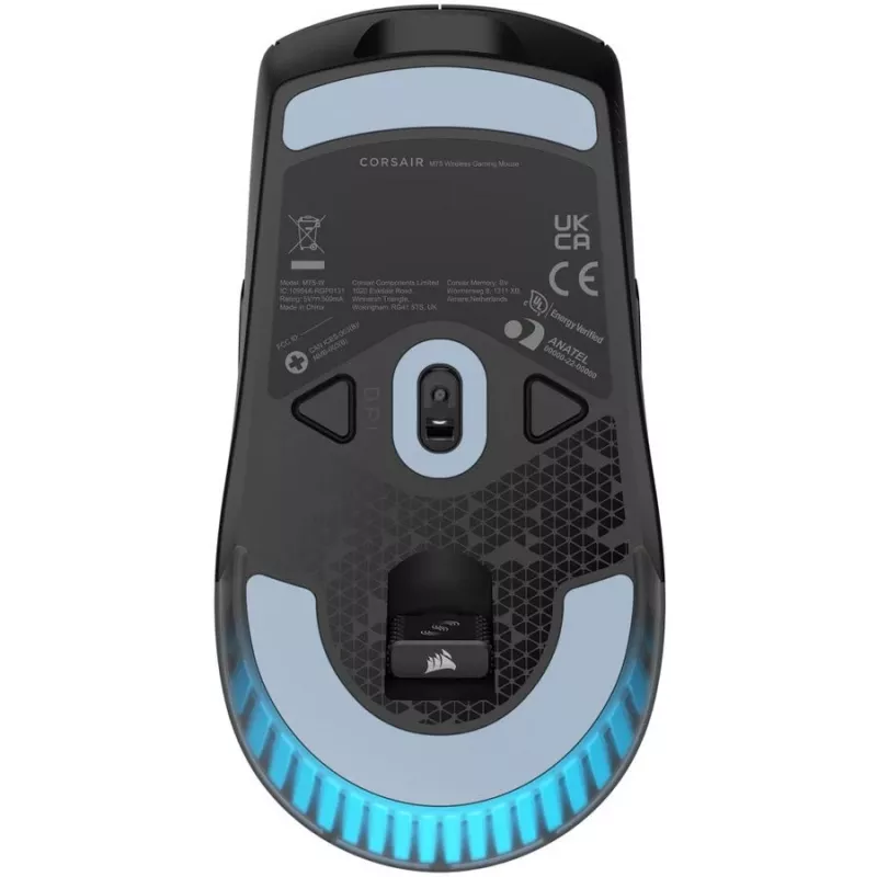 Gaming-Maus CORSAIR M75 – schwarz, monochrome Oberfläche, Gewicht 0,089 kg