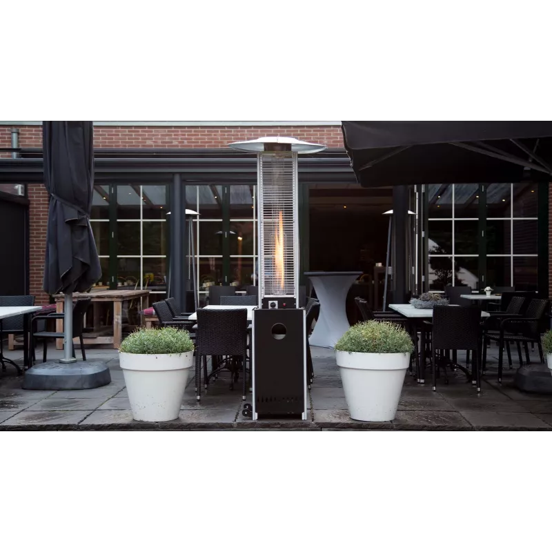 SUNRED Heater Flame Torch Gas | SFT15B | Terrassenheizer | 12000 W | Schwarz