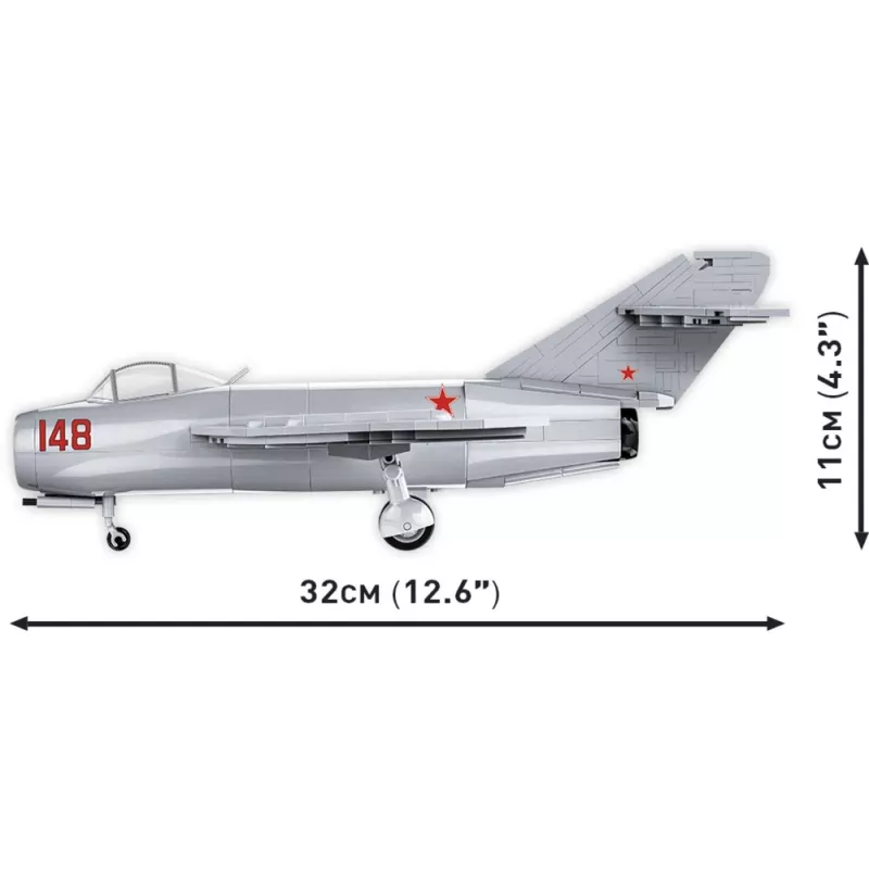 COBI Historical Collection Korean War MIG-15 NATO Code Fagot Soviet Jet