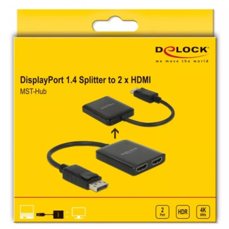 Video Splitter DeLOCK 87769 DisplayPort auf 2x HDMI