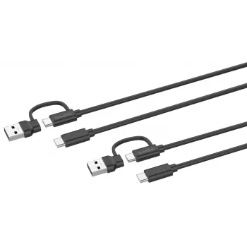 USB 3.2 Gen 1 (3.1 Gen 1) Kabel Speedlink SL-460101-BK, 3 m, USB A/USB C auf USB C, schwarz