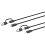 USB 3.2 Gen 1 (3.1 Gen 1) Kabel Speedlink SL-460101-BK, 3 m, USB A/USB C auf USB C, schwarz