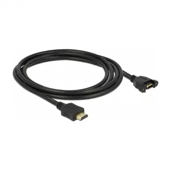 HDMI-Kabel DeLOCK 85464 2m HDMI Typ A Standard Schwarz