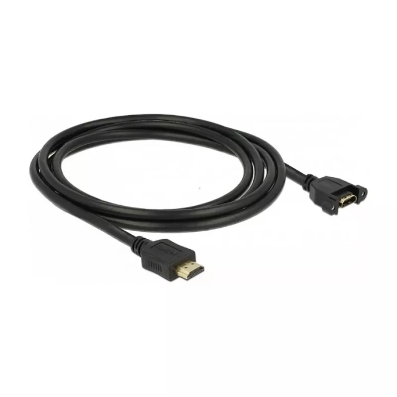 HDMI-Kabel DeLOCK 85464 2m HDMI Typ A Standard Schwarz