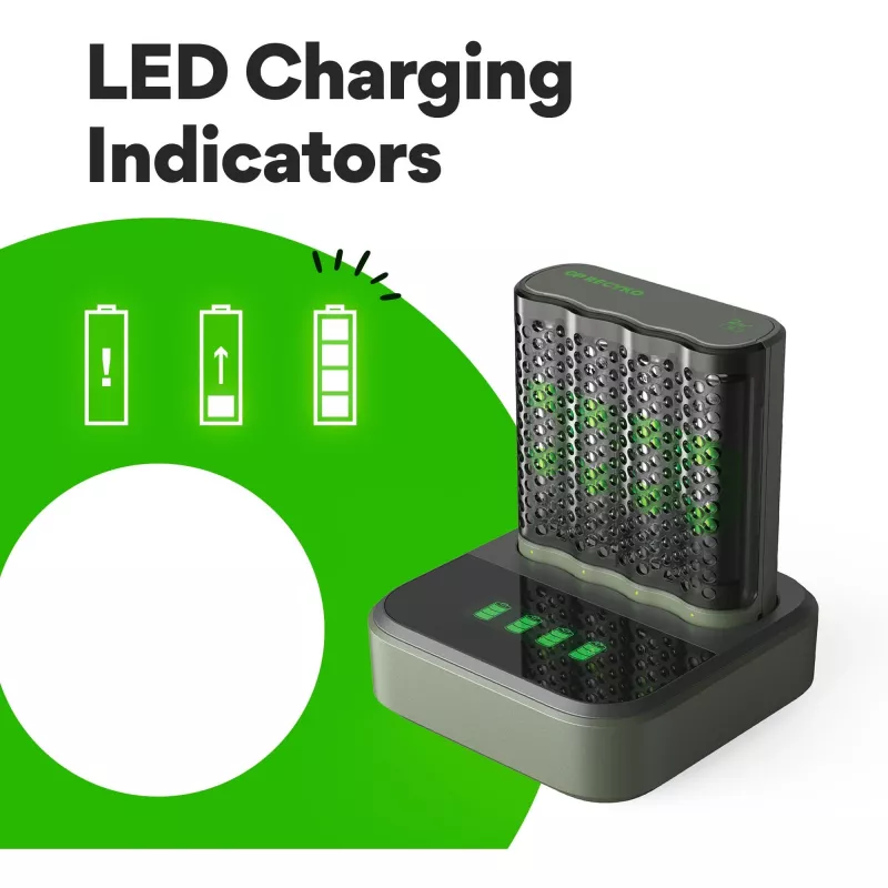 Batterieladegerät-Dockingstation GP M452 für NiMH Micro AAA, Mignon AA Akkus