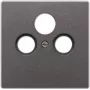 JUNG AL 2990 SAT AN - Anthrazit - Aluminium - SAT + TV + Radio