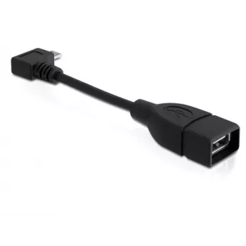 USB Kabel DeLOCK 83104 Micro-USB B auf USB A 0,11 m Schwarz