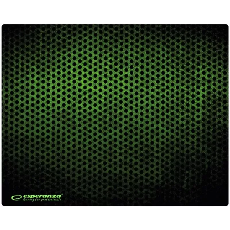 Mauspad ESPERANZA EGP102G — Gaming-Gummimatte 300×240 mm, 3 mm, grün/schwarz, rutschfest